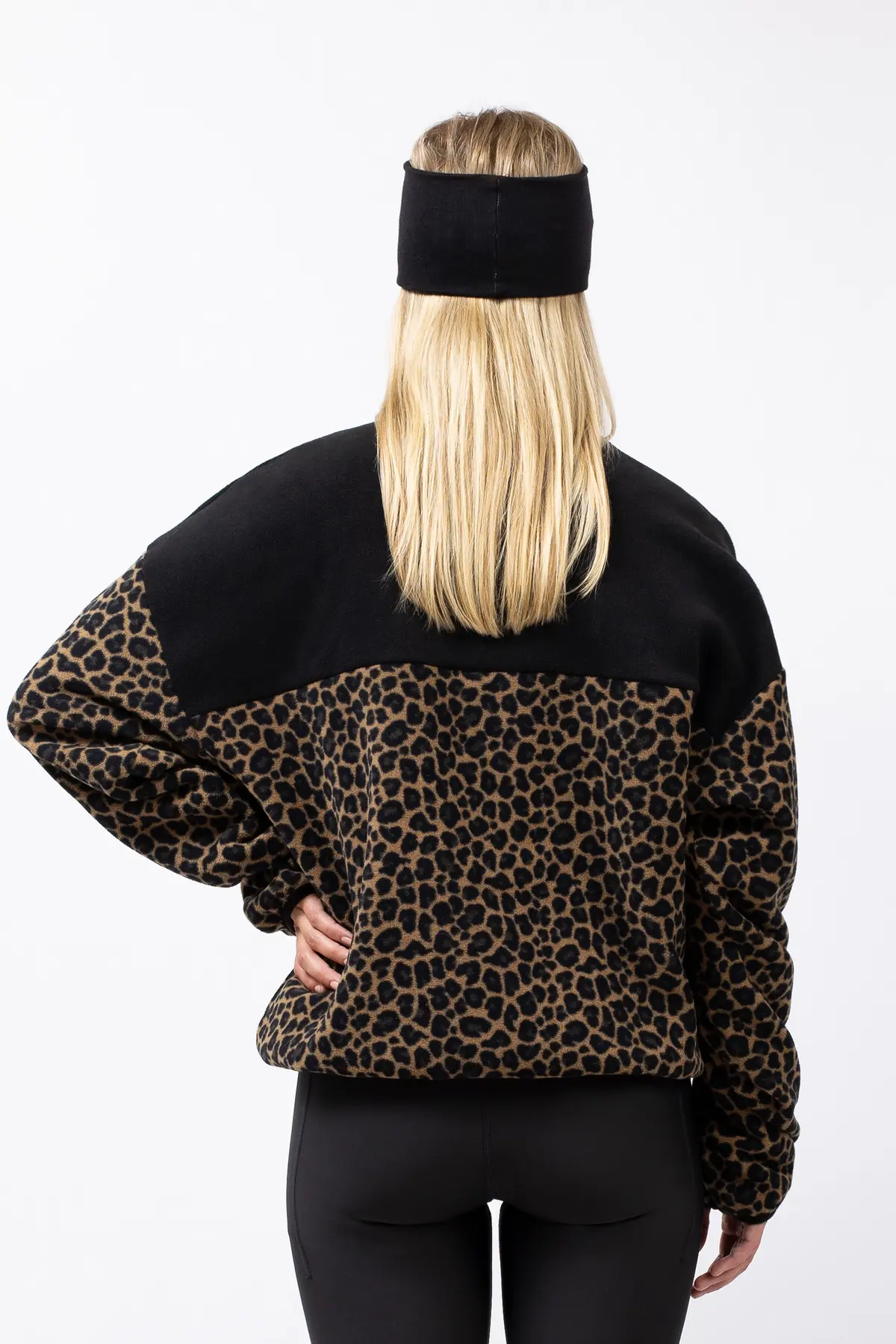 Ball Fleece - Black/Leopard | S