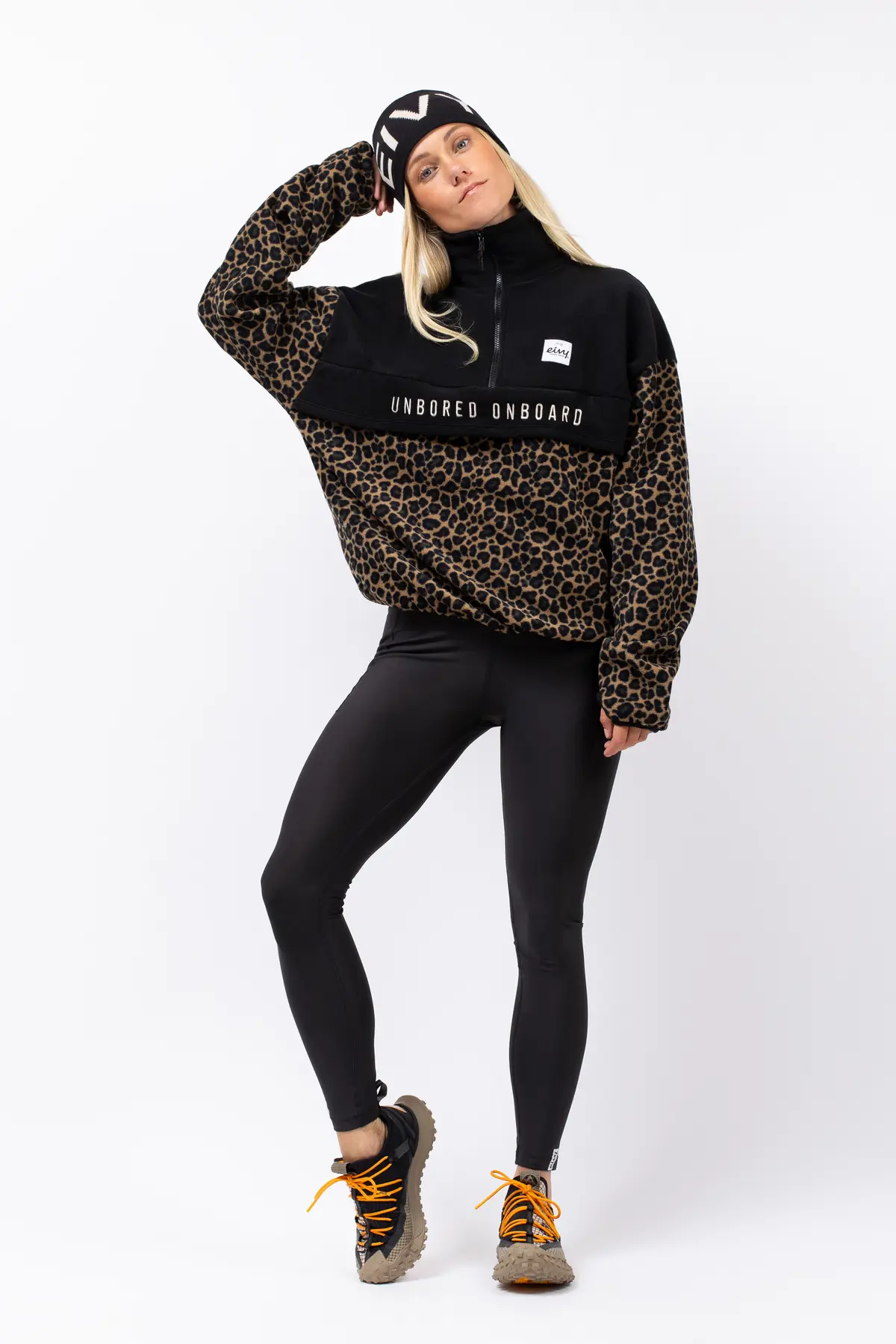 Ball Fleece - Black/Leopard | S