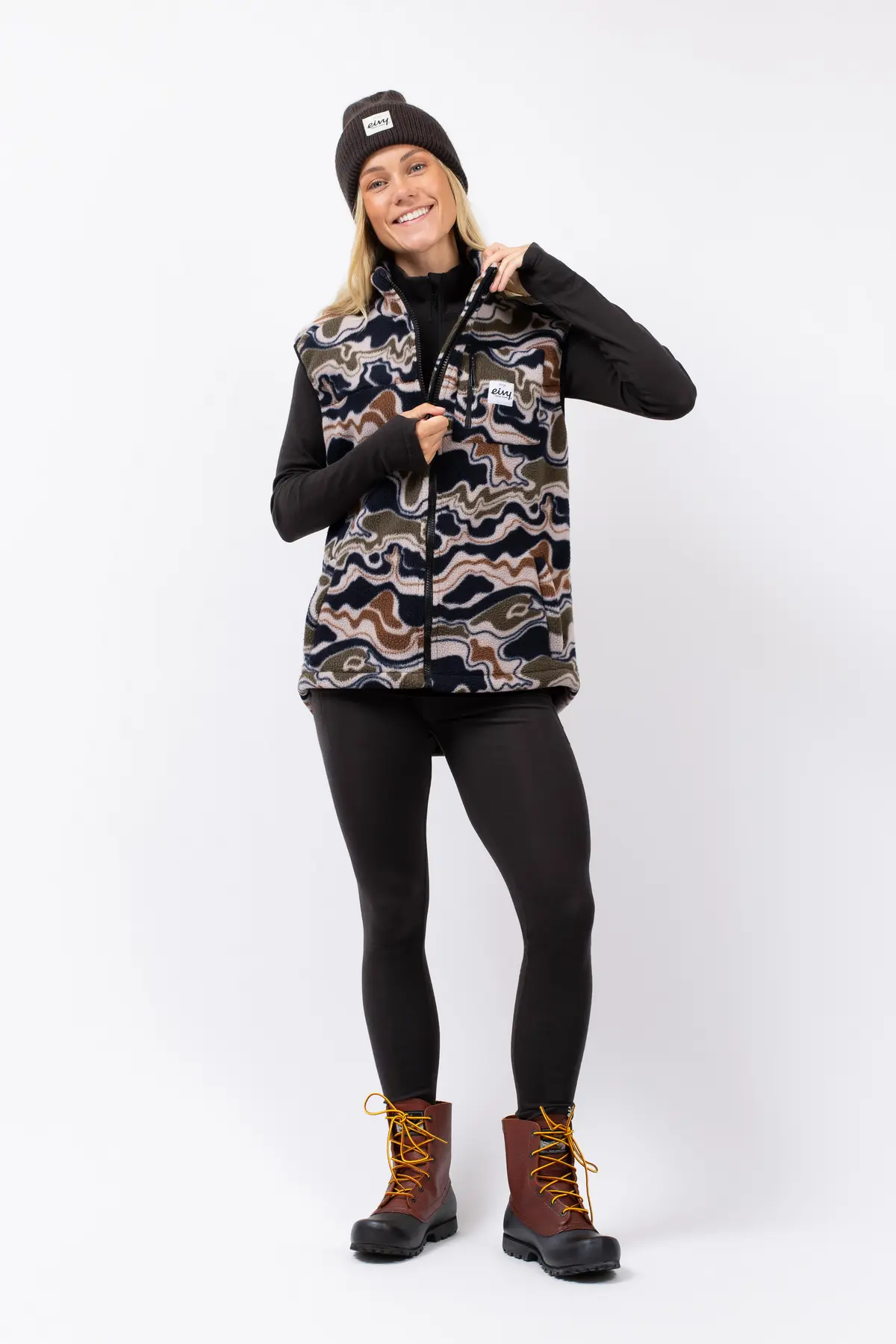 Lumberjackie Sherpa Vest - Curve Camo