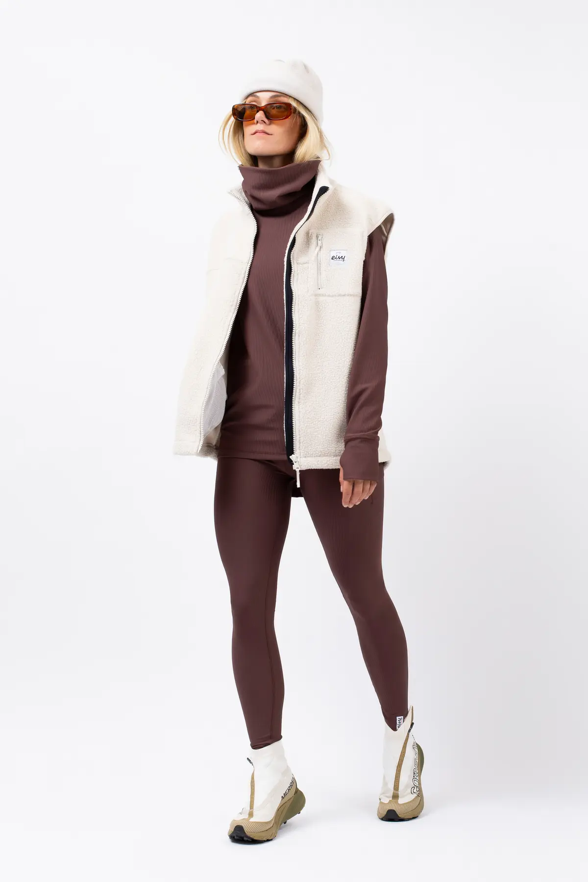 Lumberjackie Sherpa Vest - Faded Cloud