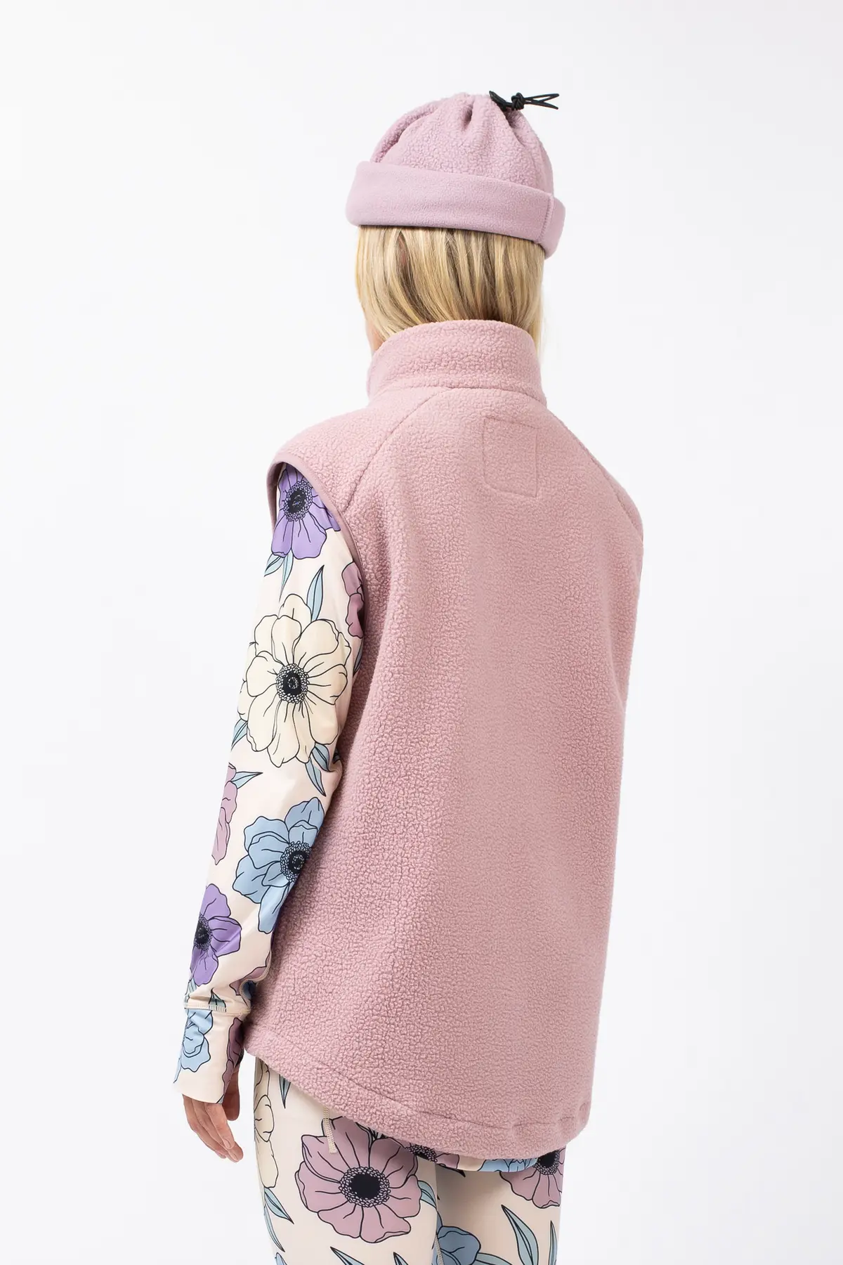 Lumberjackie Sherpa Vest - Faded Woodrose