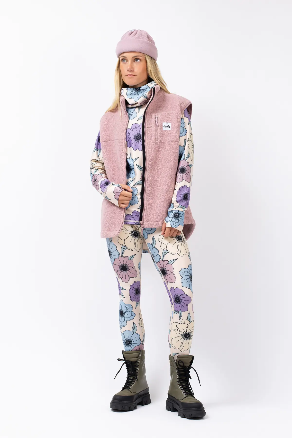 Lumberjackie Sherpa Vest - Faded Woodrose