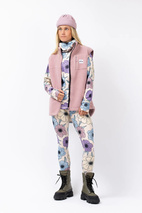 Lumberjackie Sherpa Vest - Faded Woodrose