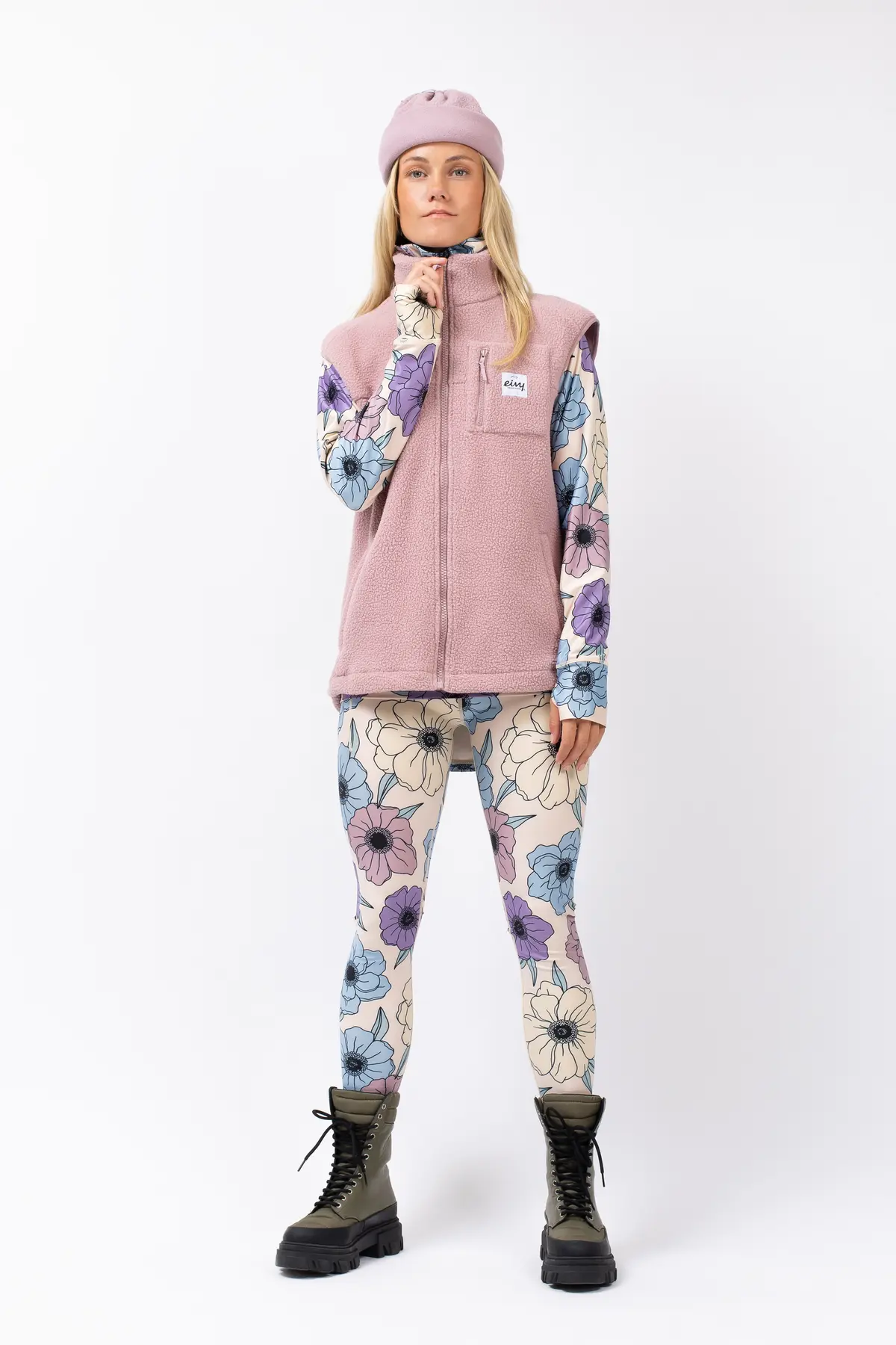 Lumberjackie Sherpa Vest - Faded Woodrose