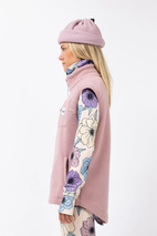 Lumberjackie Sherpa Vest - Faded Woodrose