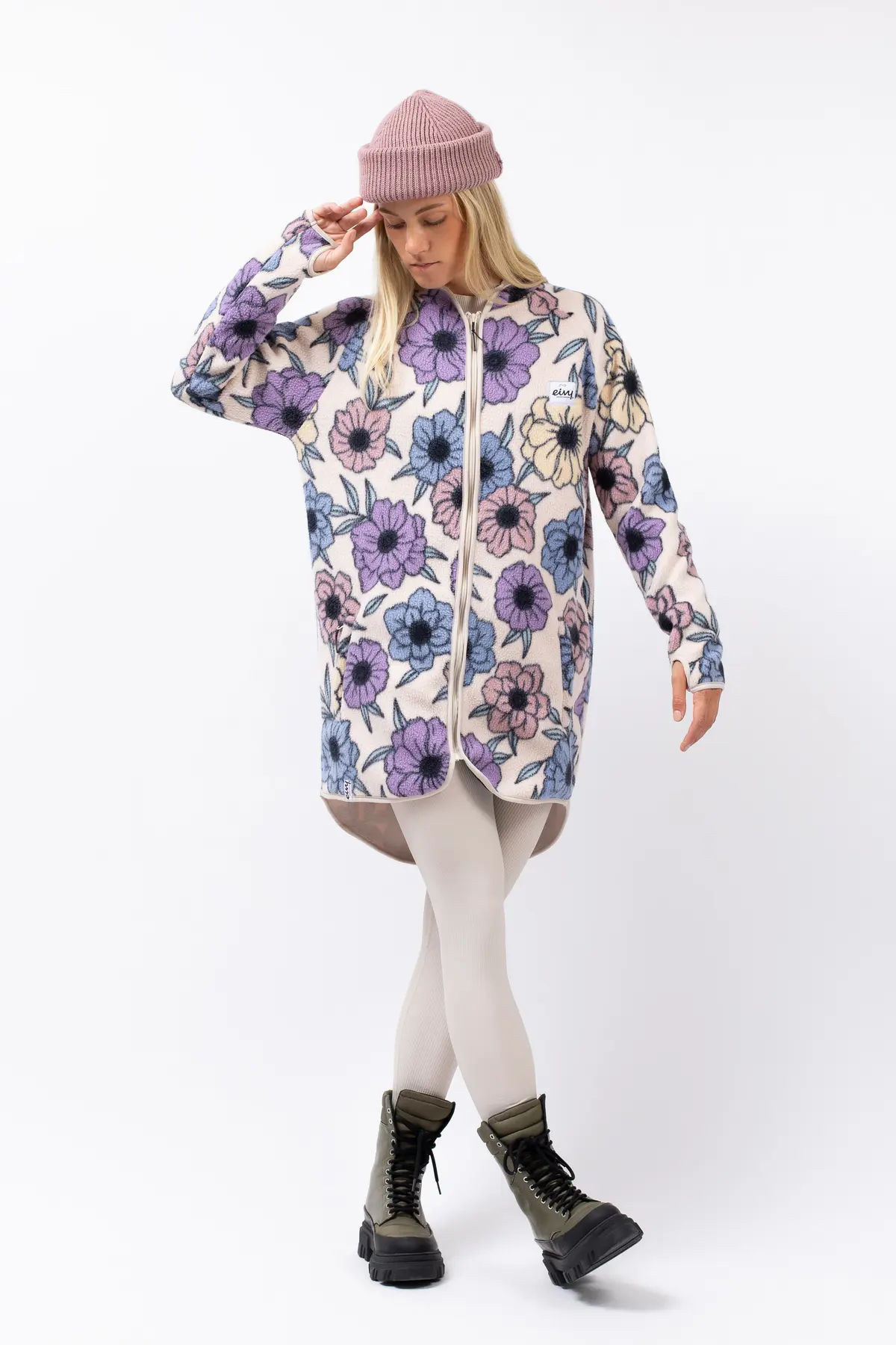 Redwood Sherpa Coat - Big Flower Redwood Sherpa Coat - Big Flower