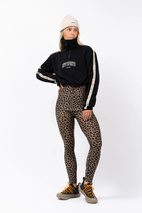 Peg Zip Cropped Fleece - Black