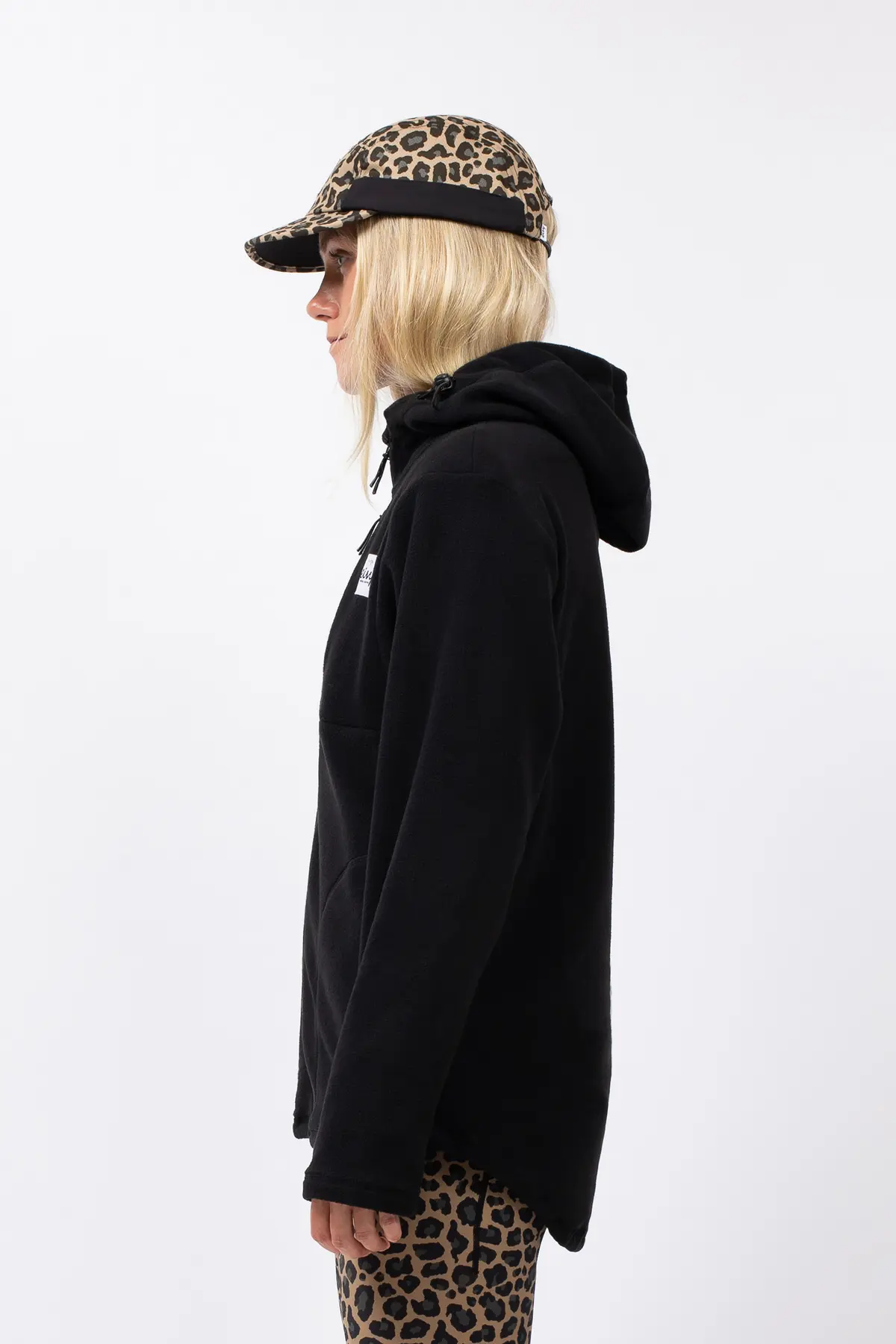 Techlight Ziphood Fleece - Black | XS