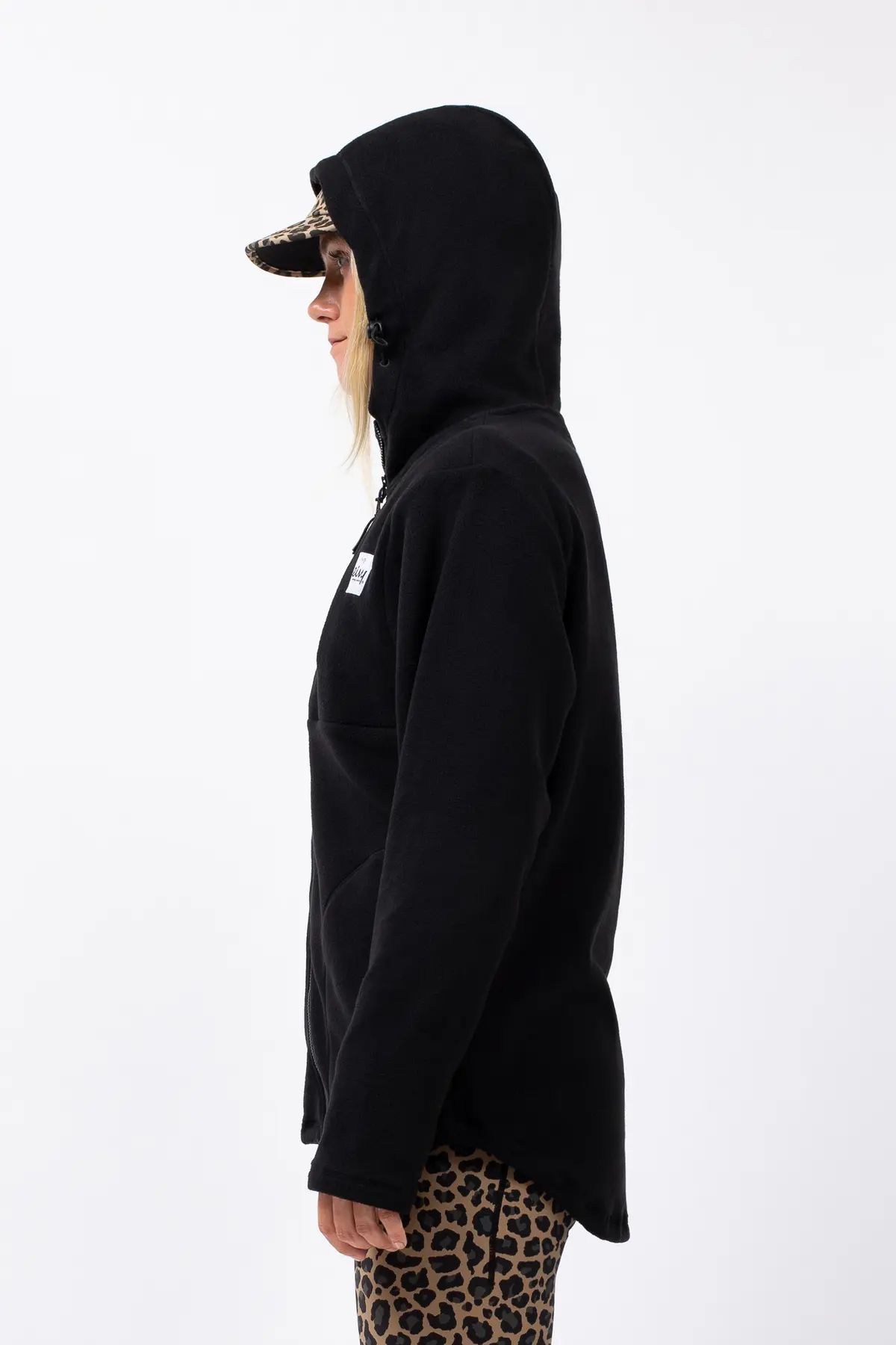 Techlight Ziphood Fleece - Black | XS