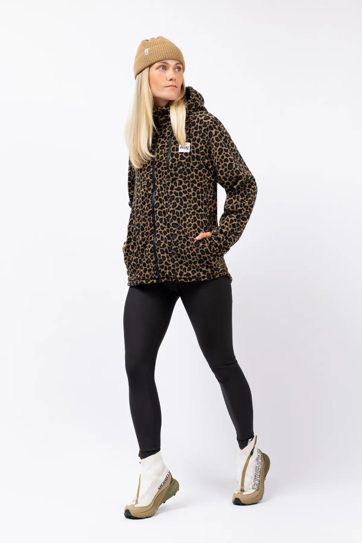 Techlight Ziphood Fleece - Leopard