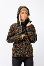 Techlight Ziphood Fleece - Leopard