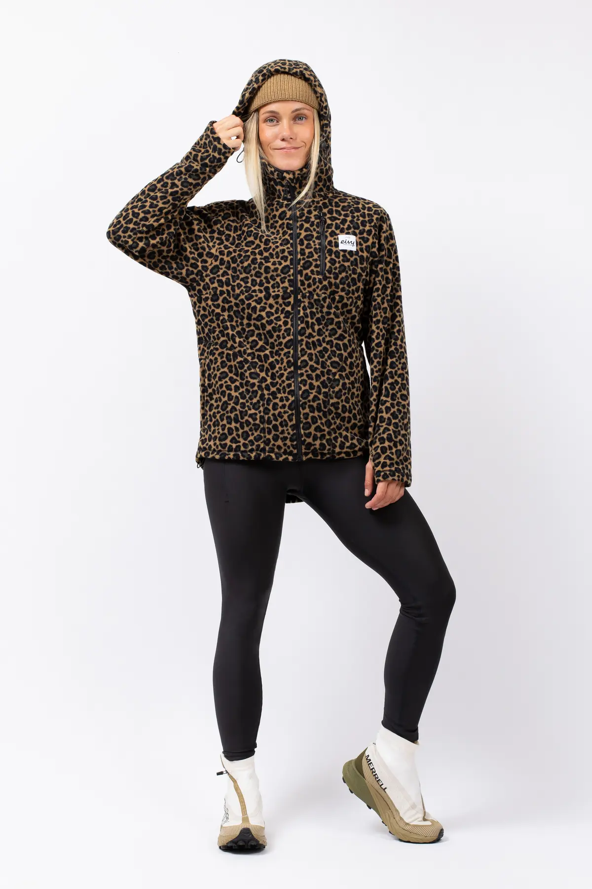 Techlight Ziphood Fleece - Leopard
