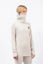 Icecold Merino Wool Gaiter Rib Top - Faded Cloud