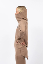 Icecold Merino Wool Gaiter Rib Top - Faded Coffee