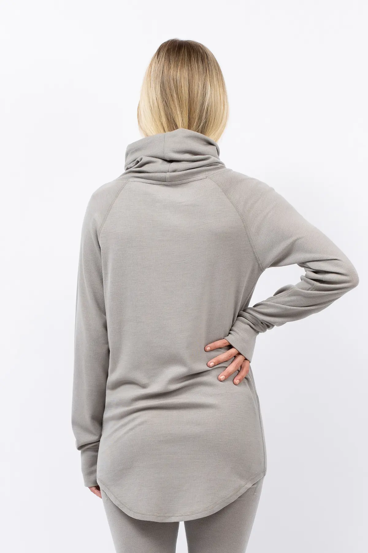 Icecold Merino Wool Gaiter Rib Top - Faded Oak