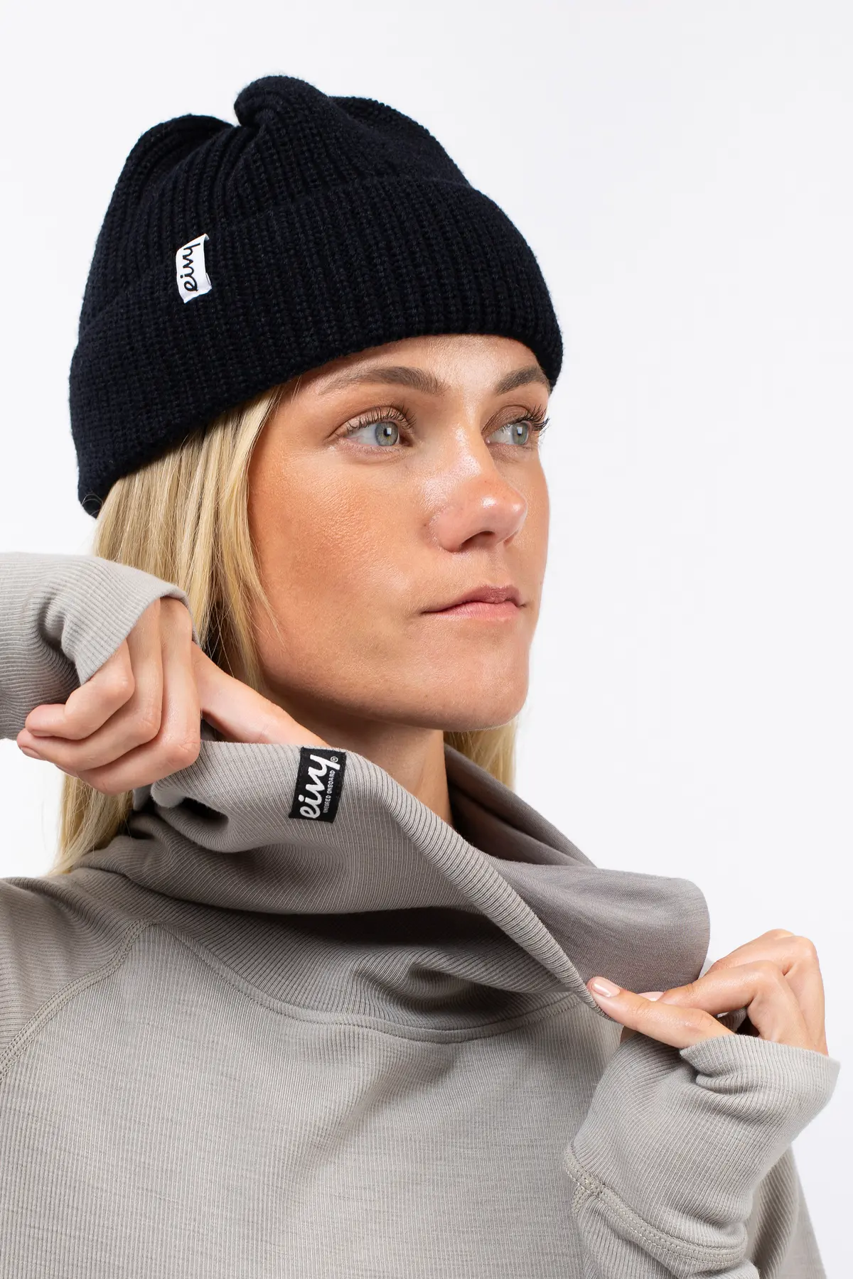 Icecold Merino Wool Gaiter Rib Top - Faded Oak