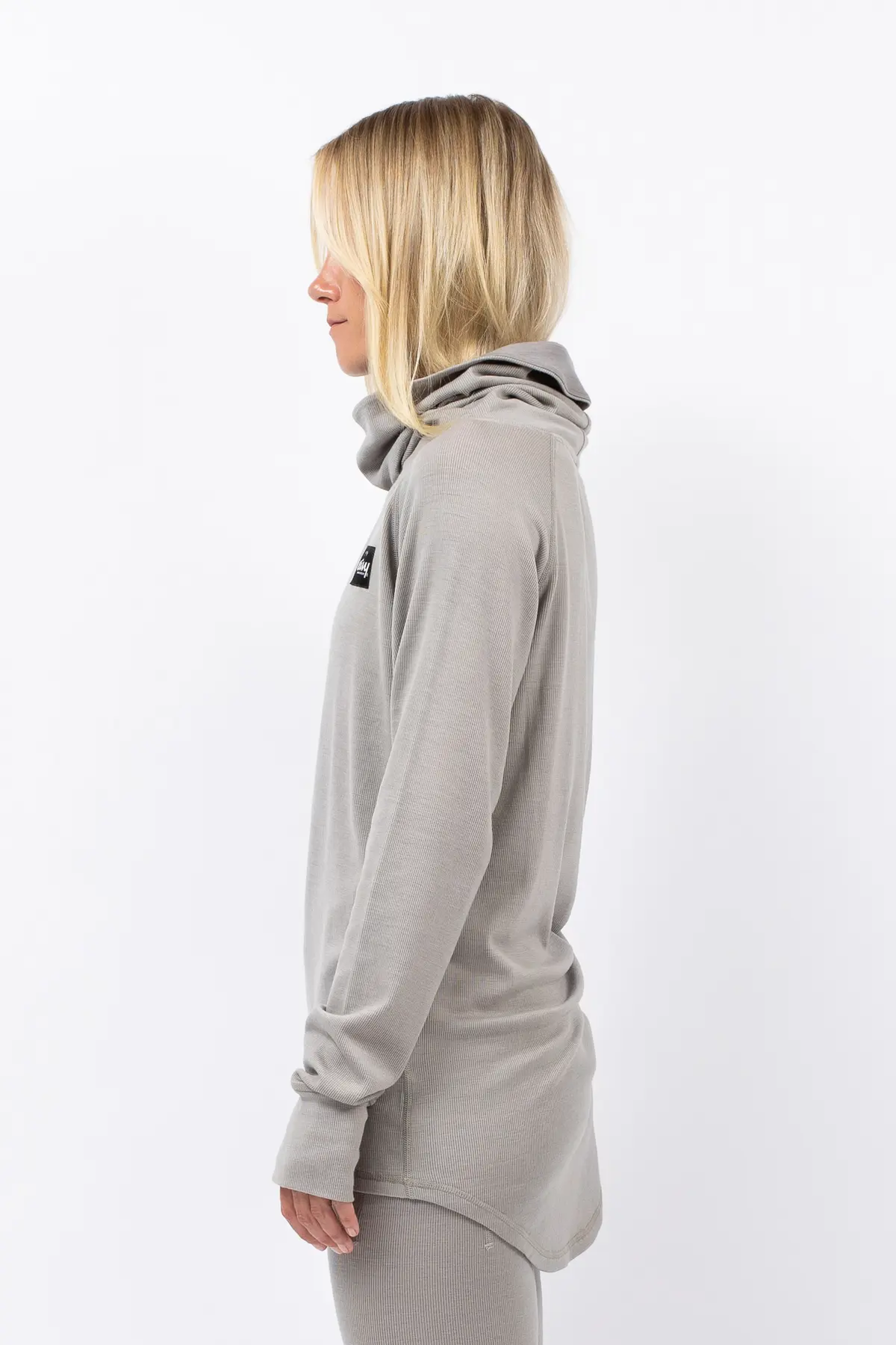 Icecold Merino Wool Gaiter Rib Top - Faded Oak