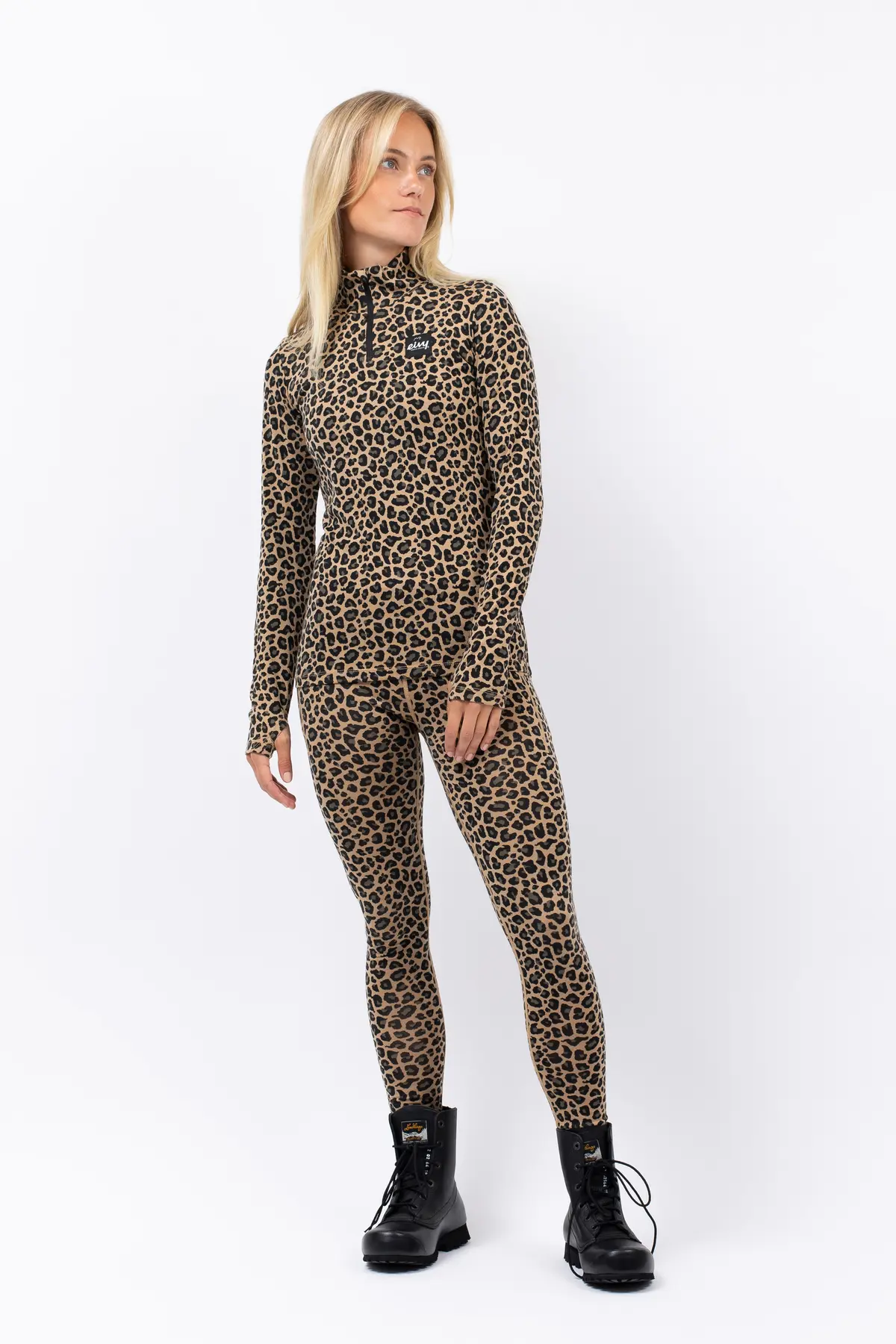 Journey Merino Wool Top - Leopard