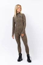 Journey Merino Wool Top - Leopard