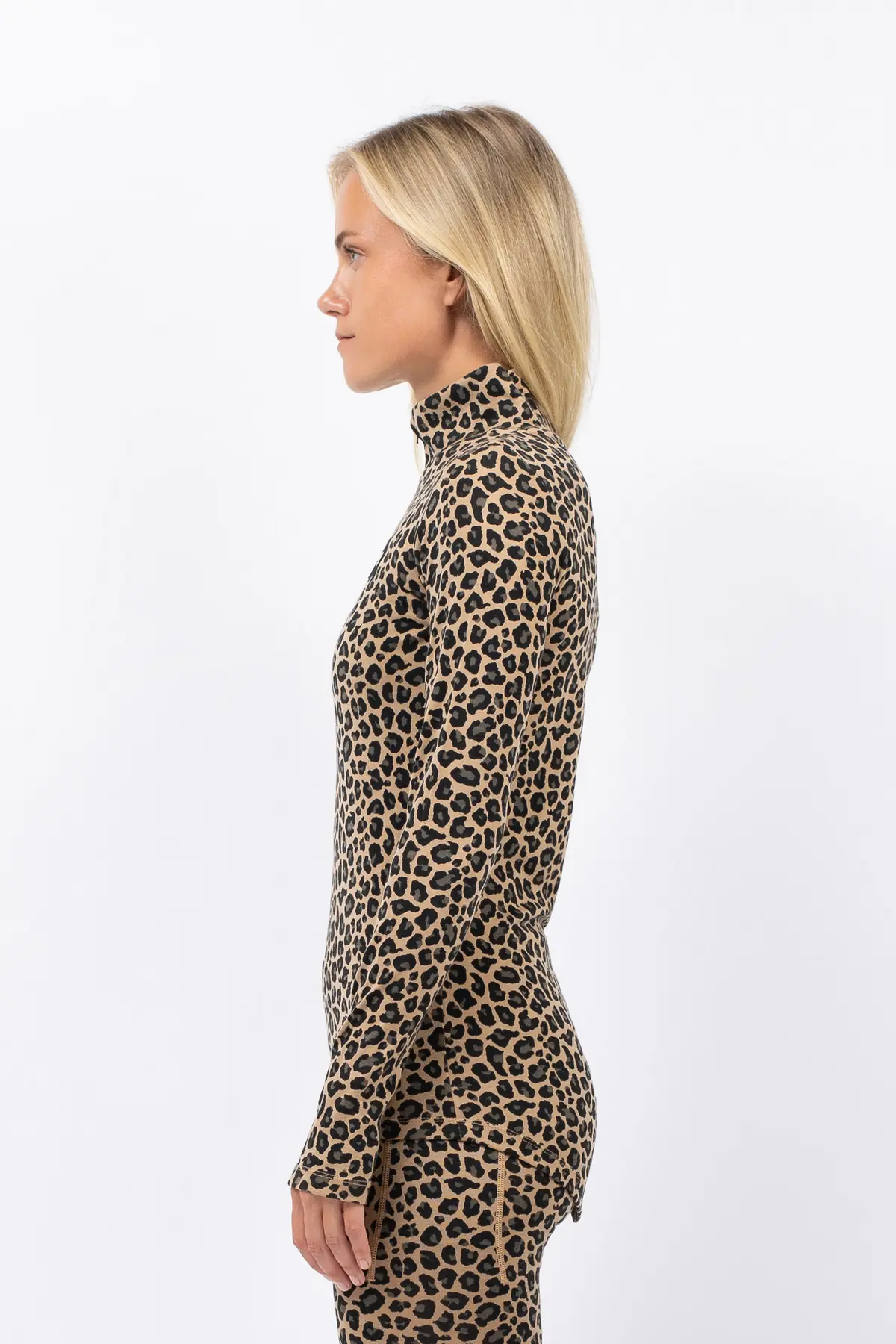 Journey Merino Wool Top - Leopard