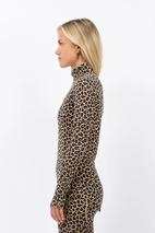 Journey Merino Wool Top - Leopard