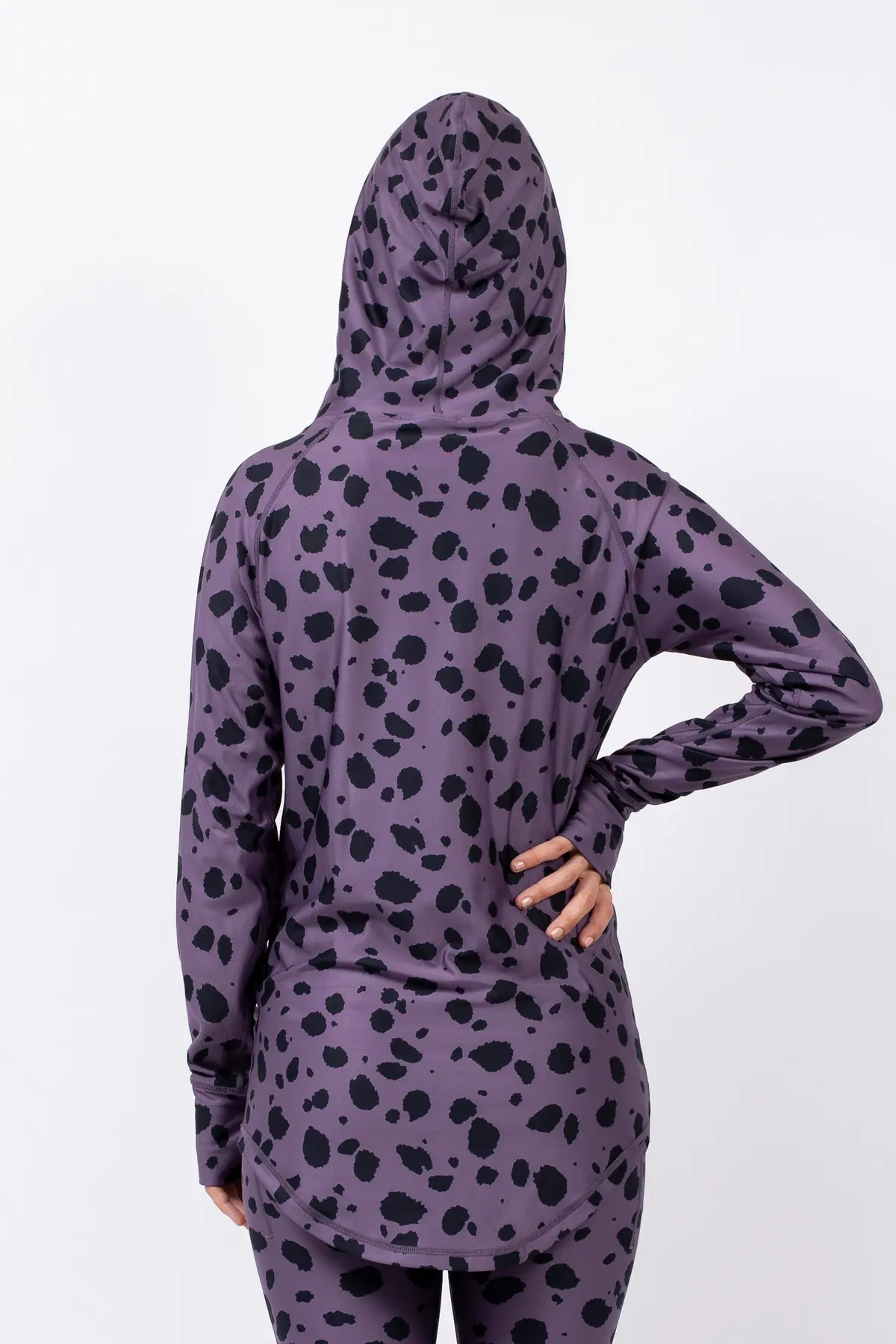 Icecold Hood Top - Purple Cheetah