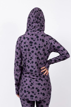 Icecold Hood Top - Purple Cheetah