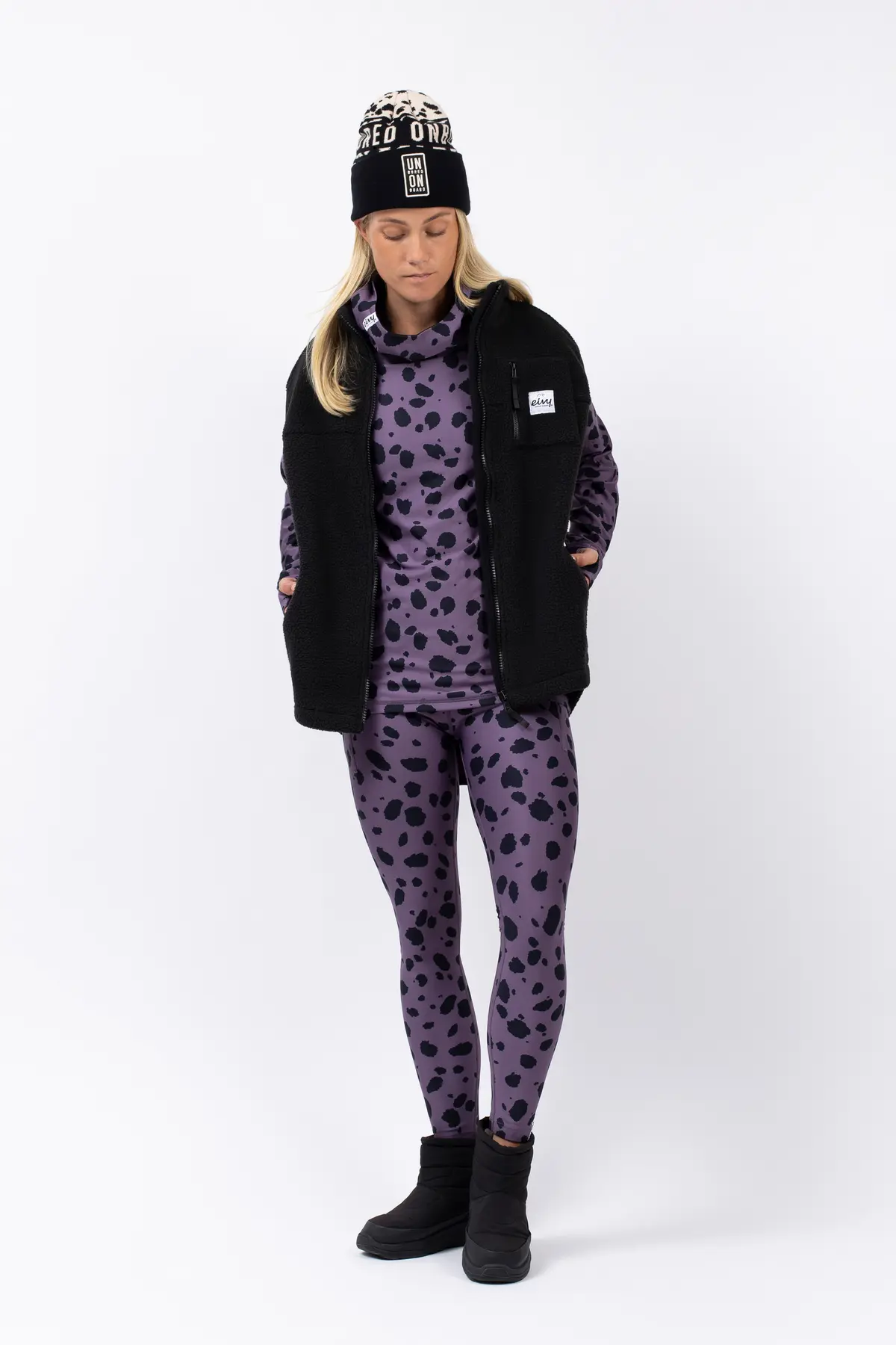 Icecold Hood Top - Purple Cheetah