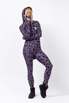 Icecold Hood Top - Purple Cheetah