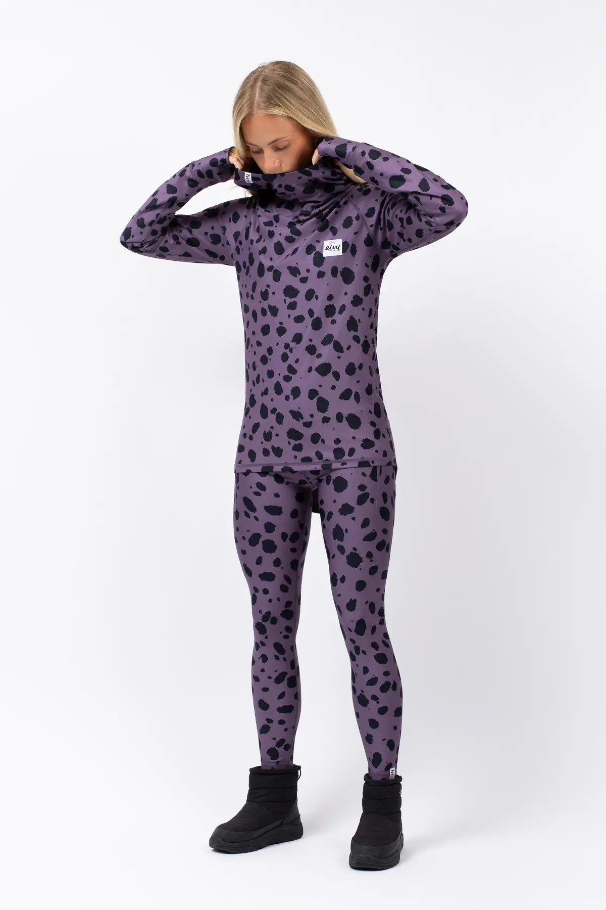 Icecold Hood Top - Purple Cheetah