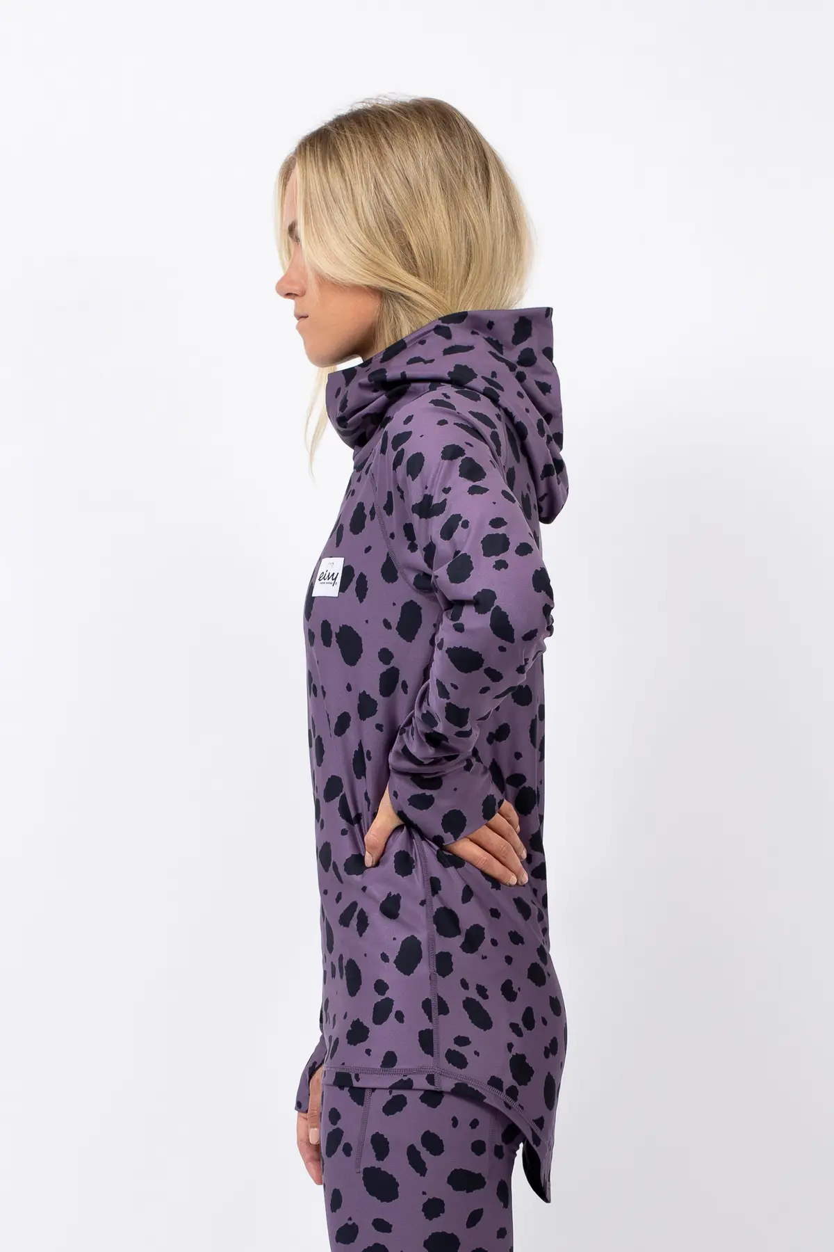 Icecold Hood Top - Purple Cheetah