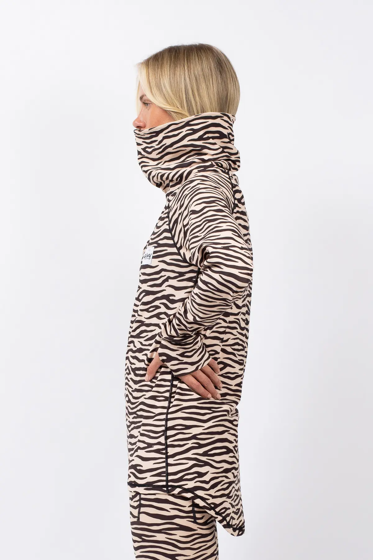 Icecold Zip Top - Zebra
