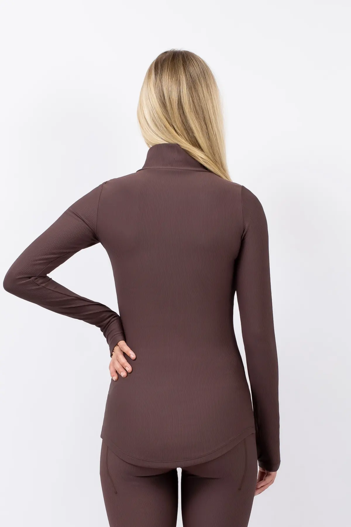 Journey Rib Top - Chocolate