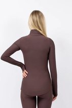 Journey Rib Top - Chocolate