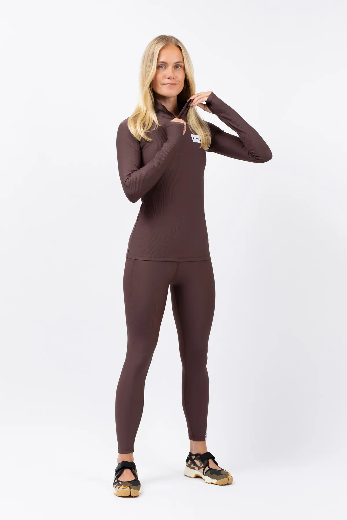 Journey Rib Top - Chocolate