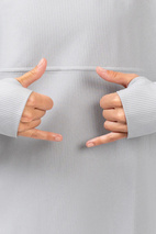 Venture Rib Top - Grey Melange