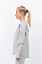 Venture Rib Top - Grey Melange