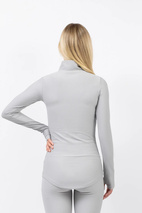 Journey Rib Top - Grey Melange