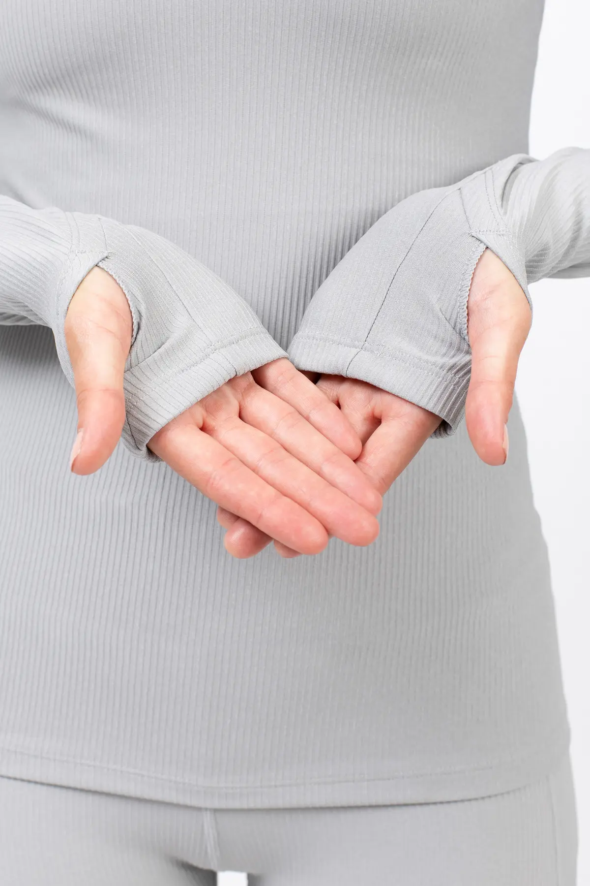 Journey Rib Top - Grey Melange