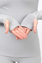 Journey Rib Top - Grey Melange