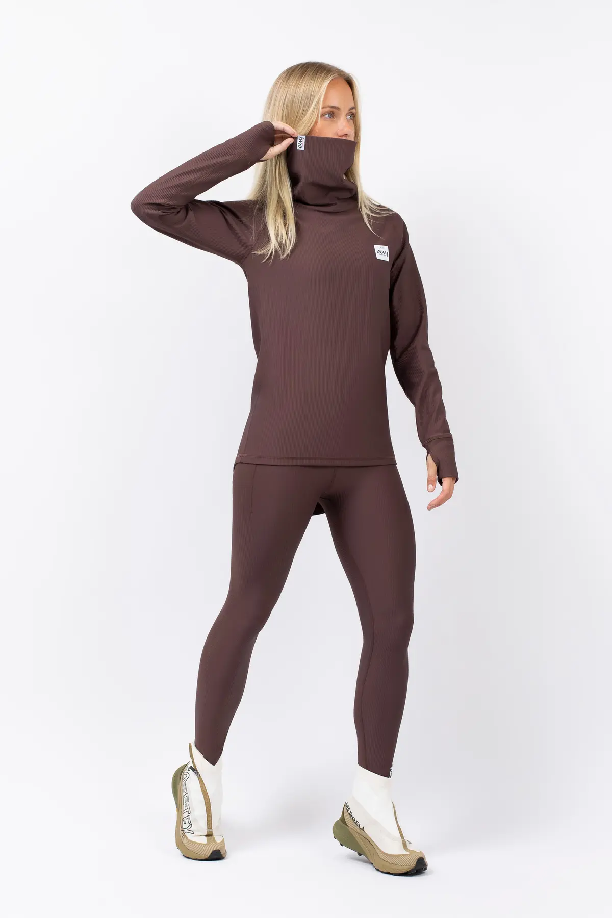 Icecold Gaiter Rib Top - Chocolate