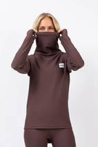 Icecold Gaiter Rib Top - Chocolate