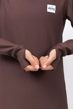 Icecold Gaiter Rib Top - Chocolate