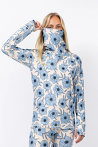 Icecold Gaiter Top - Blue Flower