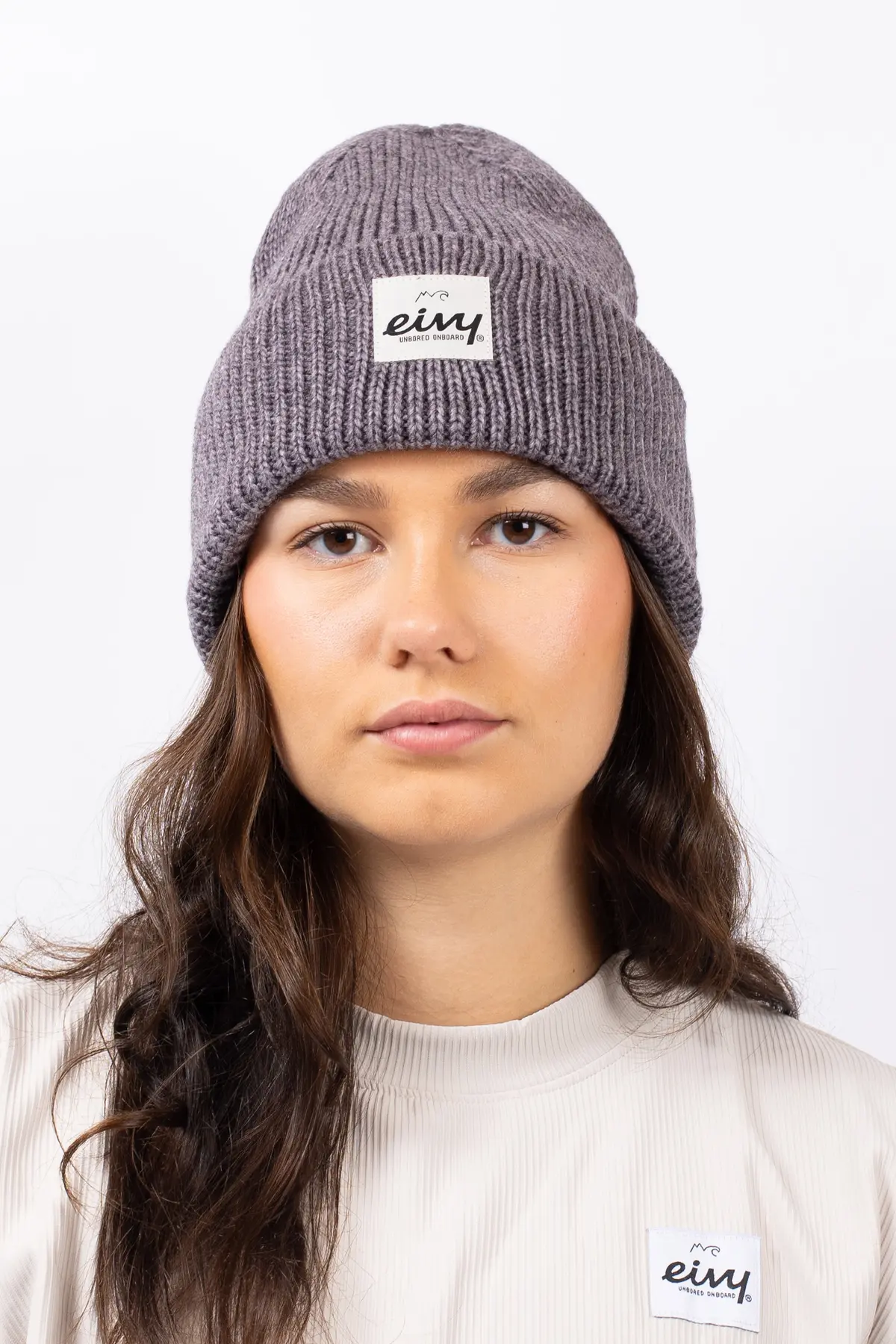 Easter Rib Wool Beanie - Grey Melange