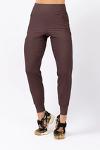 Journey Rib Travel Pants - Chocolate