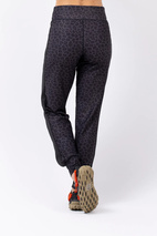 Journey Travel Pants - Black Leopard | S