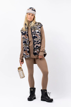 Icecold Merino Wool Gaiter Rib Top - Faded Coffee