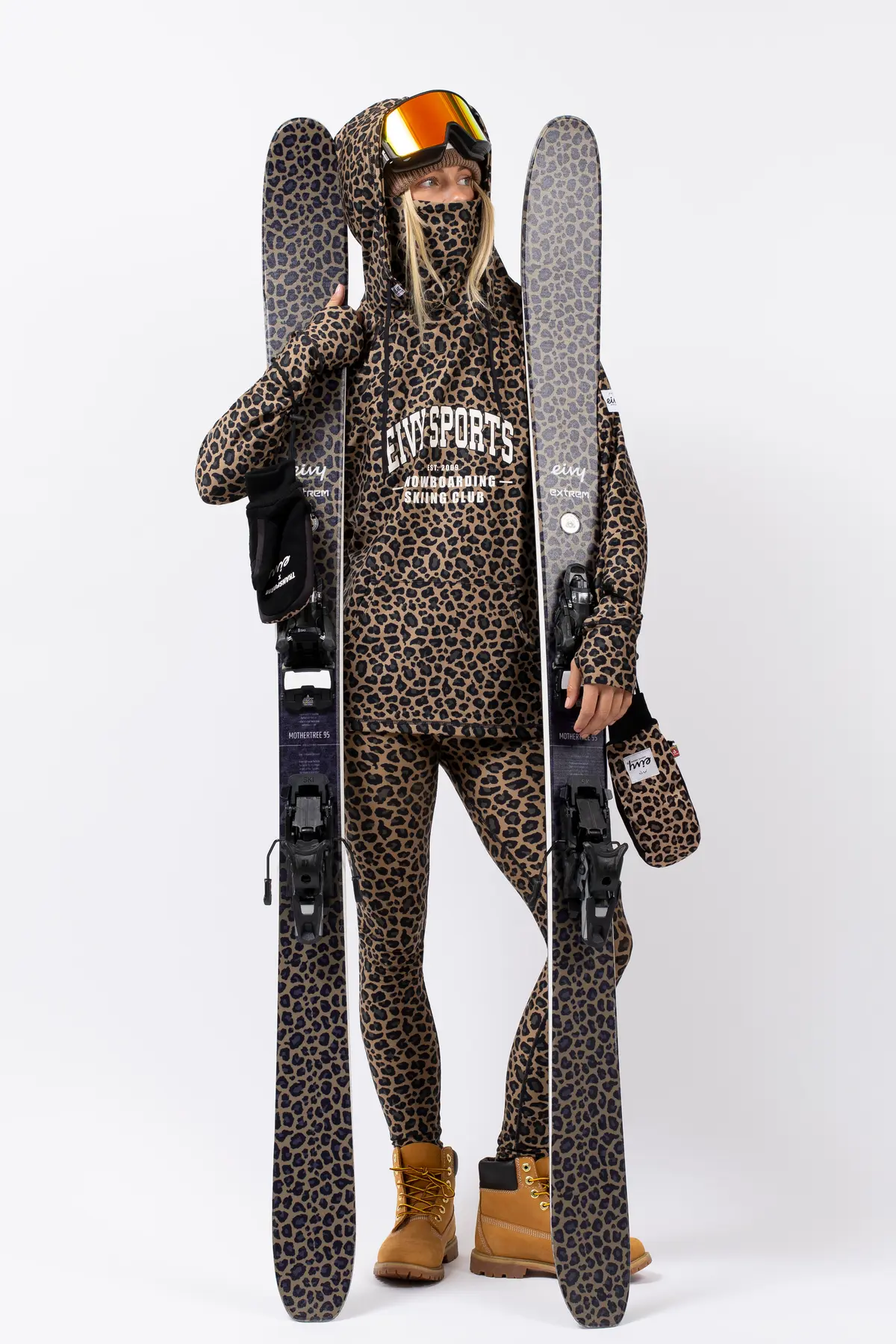 Loose Fit Hoodie Top - Leopard