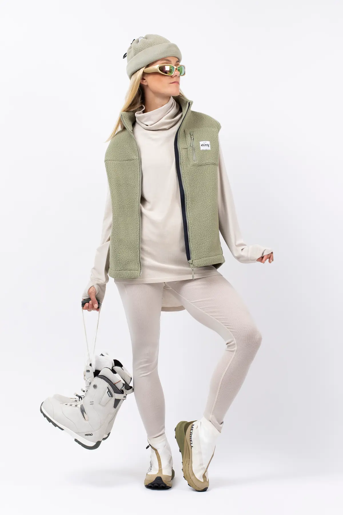 Lumberjackie Sherpa Vest - Faded Oak